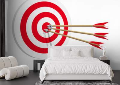 Target icon art web. Success in business concept. Vector illustration Wall mural