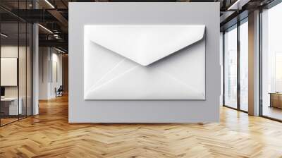 Blank open mail envelope isolated on white background Wall mural