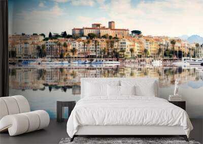 Panoramic view of the city of Cannes, France Wall mural