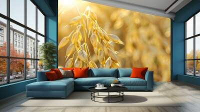 Oat farm Wall mural