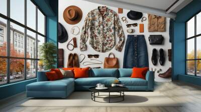 collection of fashion sets & accessories Wall mural