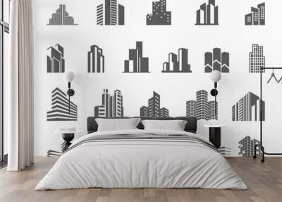 Logo template real estate. Clean, modern and elegant style design Wall mural