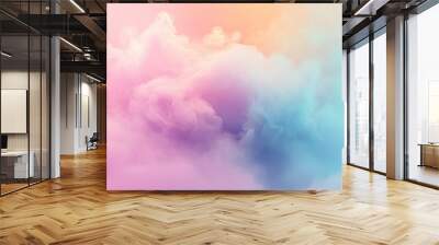 Abstract gradient background with soft pastel colors blending smoothly, perfect for text overla Wall mural