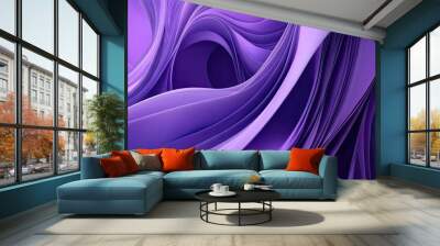 Elegant violet abstract background with creative digital illustrations, perfect for contemporary and stylish design projects. Wall mural