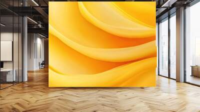 Smooth yellow gradient waves create a fresh abstract background, perfect for stylish flyers, social media updates, and digital media projects. Wall mural