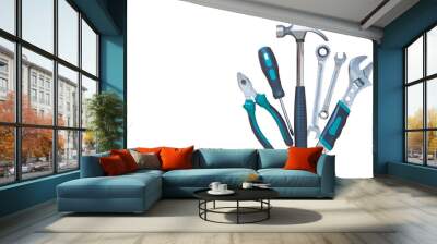 set of tools isolated on white background. Wall mural