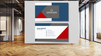 Modern Business card name card Design Template Wall mural