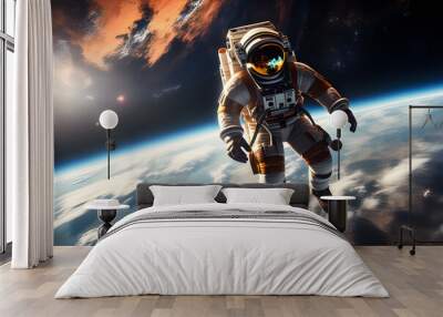 astronaut in space Wall mural