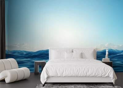 Restless Ocean Waves at Dawn Wall mural