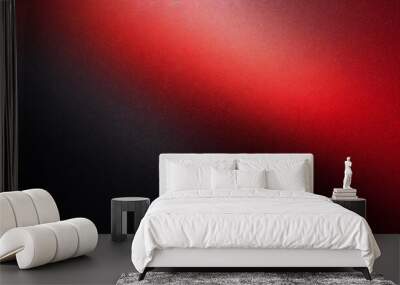 red black gradient abstract background, grainy noise texture, backdrop for product presentation with copy space Wall mural