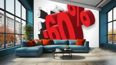 soldes qui dechirent -60 Wall mural