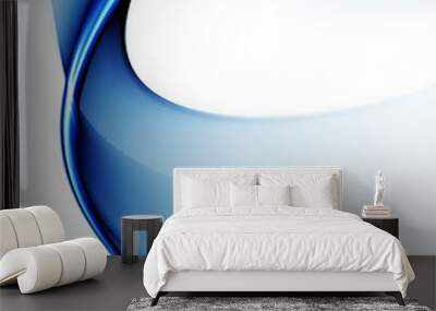 abstract illustration of wavy flowing energy Wall mural