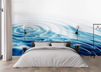 crystal clear water ripples Wall mural