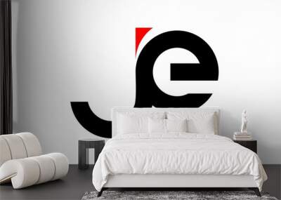 JE icon logo Wall mural