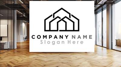 logo brand home building Wall mural