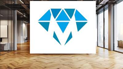 M diamond logo vector Wall mural