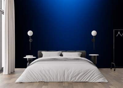 Dark background with blue light effect. EPS 10 Wall mural