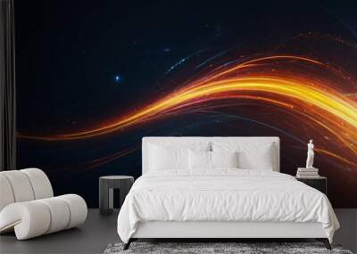 abstarct aestetic light trail effect background Wall mural