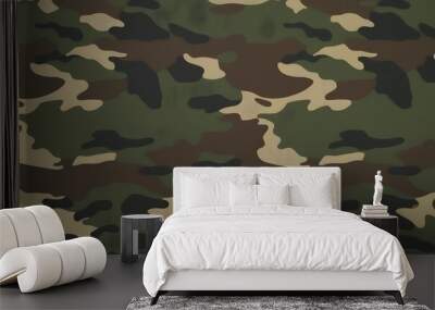 army camoflauge abstract pattern background Wall mural