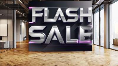 flash sale text style, good for sales, promotion and digital marketing Wall mural