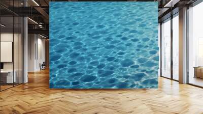 quiet blue wave water surface texture background Wall mural