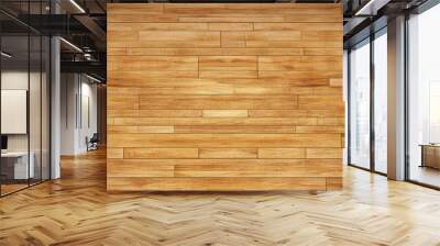 3D rendering of a hardwood maple basketball court floor viewed from above Wall mural