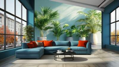 3D rendering of palm plants Wall mural