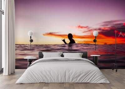 Sunset in Bali Wall mural