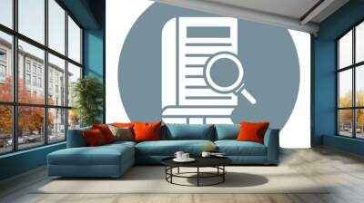 Review vector icon. Can be used for Literature iconset. Wall mural