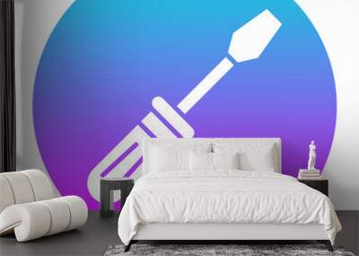 Screwdriver vector icon. Can be used for Home Improvements iconset. Wall mural