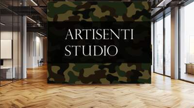 military camouflage pattern background for fashion and textile Wall mural