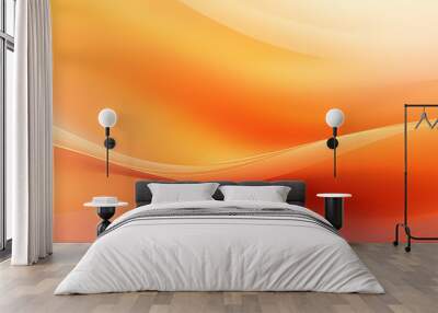 A orange blurred gradient background Wall mural