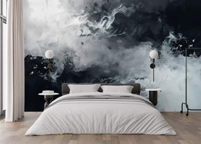 digital abstract ink art background, blending modern aesthetics with artistic expression Wall mural