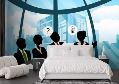 Business meeting Wall mural