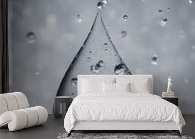 Water drop backgrounds white background transparent Wall mural