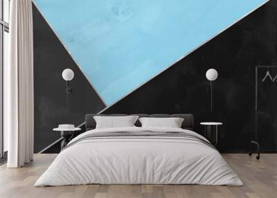 Modern blue contemporary background. Luxury girlish texture. Delicious and clean backdrop with geometric and artistic elements. Wall mural