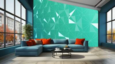 Trigonal shapes background. Low poly triangles mosaic. Crystals backdrop. Wall mural