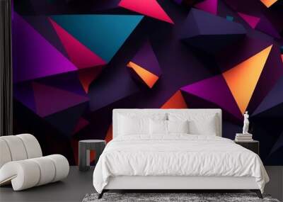 abstract geometric background Wall mural