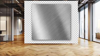 Collection of gold, rose gold, silver, chrome, metallic gradient. Vector illustration. Polished metal EPS 10. Wall mural