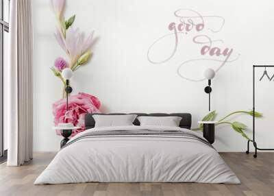 beautiful roses frame Wall mural