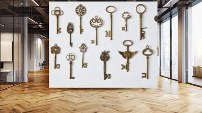 keys represented on background Wall mural