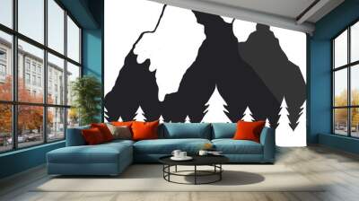 mountains adventur Wall mural