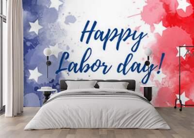 USA Happy Labor day Wall mural