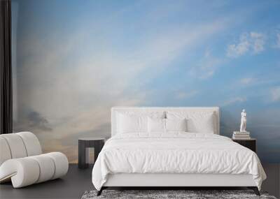 Beautiful celestial world. Sunset or sunrise sky with clouds Wall mural