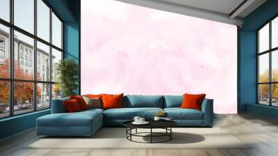 Abstract light pink watercolor stain for background Wall mural