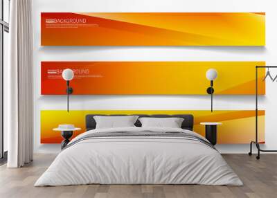 Modern web banner background. abstract vector template design Wall mural