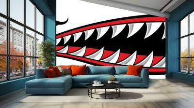 Shark Teeth Mouth Sticker Kayak Boat Car Truck Funny Decal Automobiles & Motorcycles Decal Wall mural