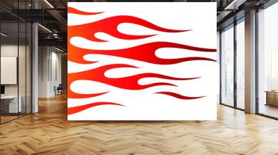 Tribal hotrod muscle car flame graphic for hoods, sides and motorcycles. Can be used as decal, sticker or tattoos too. Wall mural