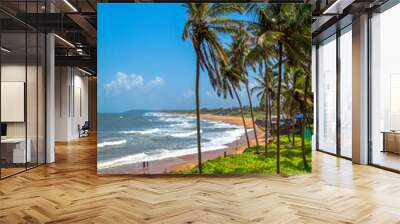 Beautiful Sinquerim Beach of Goa, Famous tourist destination, Goa, India Wall mural