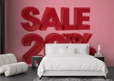 3d Sale Sign Wall mural